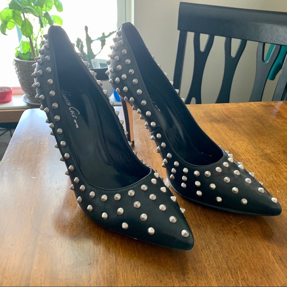 Kenneth Cole Studded Leather Pumps